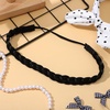 image:imageBeaupretty Black Braided Headband for Women Elastic Stretch Synthetic Hair Braid Headband Classic Twisted Plaited Hair Piece for Daily Wear Bride amp Formal Styling