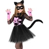 image:imageBeaupretty Black Cat Costume for Women Cat Costume Accessories Cat Ear Headband Tail Cosplay Tutu Skirt Bow Tie Half Mask Black Animal Halloween Accessory Kit for Women Girls