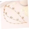 image:imageBeaupretty Bling Rhinestone Star Crown Star Crystal Tiara and Crown Bridal Headpiece Alloy Hairband Wedding Jewelry for Women Girls GoldenGolden