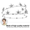 image:imageBeaupretty Bling Rhinestone Star Crown Star Crystal Tiara and Crown Bridal Headpiece Alloy Hairband Wedding Jewelry for Women Girls GoldenSilver