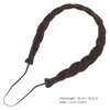 image:imageBeaupretty Braided Stretch Hair Headband Synthetic Hair Piece for Women Adjustable Elastic Dark Brown Band for Daily Wear and Special Occasions
