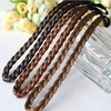image:imageBeaupretty Braided Stretch Hair Headband Synthetic Hair Piece for Women Adjustable Elastic Dark Brown Band for Daily Wear and Special Occasions