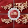 image:imageBeaupretty Bridal Crown Crystal Tiara Crowns Star Rhinestones Headband Princess Crown Women Rhinstone Headbands Bridal Wedding Prom Birthday Party Headpiece Golden