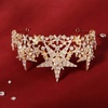 image:imageBeaupretty Bridal Crown Crystal Tiara Crowns Star Rhinestones Headband Princess Crown Women Rhinstone Headbands Bridal Wedding Prom Birthday Party Headpiece Golden