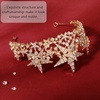 image:imageBeaupretty Bridal Crown Crystal Tiara Crowns Star Rhinestones Headband Princess Crown Women Rhinstone Headbands Bridal Wedding Prom Birthday Party Headpiece Golden