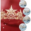 image:imageBeaupretty Bridal Crown Crystal Tiara Crowns Star Rhinestones Headband Princess Crown Women Rhinstone Headbands Bridal Wedding Prom Birthday Party Headpiece Golden