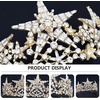 image:imageBeaupretty Bridal Crown Crystal Tiara Crowns Star Rhinestones Headband Princess Crown Women Rhinstone Headbands Bridal Wedding Prom Birthday Party Headpiece Golden
