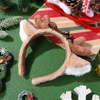 image:imageBeaupretty Brown Plush Deer Ear Headband Cute Reindeer Antlers Hairband for Christmas amp Holiday Cosplay Soft Animal Costume Accessories for Women