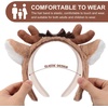image:imageBeaupretty Brown Plush Deer Ear Headband Cute Reindeer Antlers Hairband for Christmas amp Holiday Cosplay Soft Animal Costume Accessories for Women