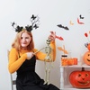 image:imageBeaupretty Butterfly Forest Antler Hairband Tree Branches Butterfly Headband Antler Headpiece Leaves Deer Crown Halloween Cosplay Headwear