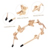 image:imageBeaupretty Butterfly Headband Butterfly Hollow Metal Headband Alloy Tiara Headpiece Vintage Bridal Wedding Crown for Women Girls Gold