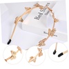 image:imageBeaupretty Butterfly Headband Butterfly Hollow Metal Headband Alloy Tiara Headpiece Vintage Bridal Wedding Crown for Women Girls Gold