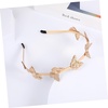 image:imageBeaupretty Butterfly Headband Butterfly Hollow Metal Headband Alloy Tiara Headpiece Vintage Bridal Wedding Crown for Women Girls Gold