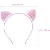 image:imageBeaupretty Cat Ear Headbands for Girls 6 Pieces NonSlip Hair Accessories for Parties Cosplay School Plays Comfortable and Easy to Wear