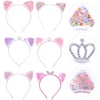 image:imageBeaupretty Cat Ear Headbands for Girls 6 Pieces NonSlip Hair Accessories for Parties Cosplay School Plays Comfortable and Easy to Wear