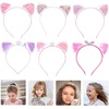 image:imageBeaupretty Cat Ear Headbands for Girls 6 Pieces NonSlip Hair Accessories for Parties Cosplay School Plays Comfortable and Easy to Wear