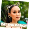 image:imageBeaupretty Cat Ear HeadbandsAlloy Rhinestone Cat Headbands Crystal Hair Inlay Hollow Hair Bands Hair Accessories2pcs