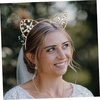 image:imageBeaupretty Cat Ear HeadbandsAlloy Rhinestone Cat Headbands Crystal Hair Inlay Hollow Hair Bands Hair Accessories2pcs