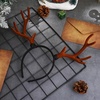 image:imageBeaupretty Christmas Antlers Headband Deer Antler Headband Reindeer Antlers Hairband Fawn Horn Hair Hoop Deer Horns Headpiece Antler Headdress for Halloween Cosplay Party