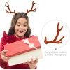 image:imageBeaupretty Christmas Antlers Headband Deer Antler Headband Reindeer Antlers Hairband Fawn Horn Hair Hoop Deer Horns Headpiece Antler Headdress for Halloween Cosplay Party