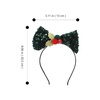 image:imageBeaupretty Christmas Bow Headband Sequins Big Bow Headbands Christmas Glitter Party Hair Band Hair Accessories for Girls Women for New Year Xmas PartyGreen