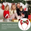image:imageBeaupretty Christmas Bow Headband Sequins Xmas Ball Headpiece Party Headwear Accessory for Women Girls