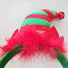 image:imageBeaupretty Christmas Elf Hat Headband 3D Elf Hat with Bells Holiday Party Headwear Accessory for Xmas Costume Party Decoration