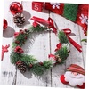 image:imageBeaupretty Christmas Flower Crown Wreath Christmas Head Beautiful Hair Garland Wreath Ribbon Headdress for Women GirlsColor 1