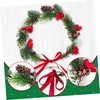 image:imageBeaupretty Christmas Flower Crown Wreath Christmas Head Beautiful Hair Garland Wreath Ribbon Headdress for Women GirlsColor 1
