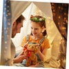 image:imageBeaupretty Christmas Flower Crown Wreath Christmas Head Beautiful Hair Garland Wreath Ribbon Headdress for Women GirlsColor 1
