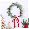 image:imageBeaupretty Christmas Flower Crown Wreath Christmas Head Beautiful Hair Garland Wreath Ribbon Headdress for Women GirlsColor 2