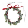 image:imageBeaupretty Christmas Flower Crown Wreath Christmas Head Beautiful Hair Garland Wreath Ribbon Headdress for Women GirlsColor 2