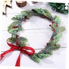 image:imageBeaupretty Christmas Flower Crown Wreath Christmas Head Beautiful Hair Garland Wreath Ribbon Headdress for Women GirlsColor 2