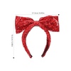 image:imageBeaupretty Christmas Headband Big Bow Headpiece Sequin Xmas Holiday Party Hair Hoop for Women Girls RedRed