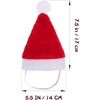 image:imageBeaupretty Christmas Pet Hat Mini Animal Hat Santa Hat Costume Party Supply for Cat Dog Red