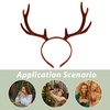 image:imageBeaupretty Christmas Reindeer Antlers Headband Antler Headband Deer s Christmas for Halloween Cosplay Party BrownBrown