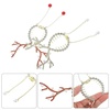 image:imageBeaupretty Christmas Reindeer Ponytail Bun Holders 2pcs Metal Banana Clips Decorative Hair Claw for High Ponytail Xmas Hair Jaw Barrettes Styling Accessories for Women Girls