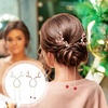 image:imageBeaupretty Christmas Reindeer Ponytail Bun Holders 2pcs Metal Banana Clips Decorative Hair Claw for High Ponytail Xmas Hair Jaw Barrettes Styling Accessories for Women Girls
