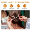 image:imageBeaupretty Christmas Reindeer Ponytail Bun Holders 2pcs Metal Banana Clips Decorative Hair Claw for High Ponytail Xmas Hair Jaw Barrettes Styling Accessories for Women Girls