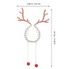 image:imageBeaupretty Christmas Reindeer Ponytail Bun Holders 2pcs Metal Banana Clips Decorative Hair Claw for High Ponytail Xmas Hair Jaw Barrettes Styling Accessories for Women Girls