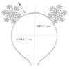 image:imageBeaupretty Christmas Snowflake Headband Hairband Holiday Party Accessory Women Xmas Hair Hoop Snowflake Hair ClipsSilver