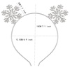 image:imageBeaupretty Christmas Snowflake Headband Rhinestone Snowflake Headpieces Tiara Holiday Party Decoration for Women Girls