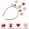 image:imageBeaupretty Christmas Star Headband Glitter Star Headband for Christmas Holiday Festival Birthday PartyRed