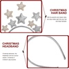 image:imageBeaupretty Christmas Star Headband Glitter Star Headband for Christmas Holiday Festival Birthday PartySilver