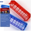 image:imageBeaupretty Clipper Guard Holder Organizer Barber Tool Storage Box for Hair Clippers Comb Holder with 8 Slots Clipper Storage Case for Home Barbershop Hair SalonBlue