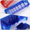 image:imageBeaupretty Clipper Guard Holder Organizer Barber Tool Storage Box for Hair Clippers Comb Holder with 8 Slots Clipper Storage Case for Home Barbershop Hair SalonBlue
