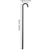 image:imageBeaupretty Costume Cane Shepherds Costume Crook Staff Shepherd Hook Cane Plastic Walking Cane Prop Stick for Halloween Party Cosplay Black80X18CM