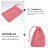 image:imageBeaupretty Cotton Soap Bags 5Pack Reusable Drawstring Soap Pouches for Shower and Travel with Exfoliating Mesh for Body Cleansing and Storage