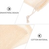 image:imageBeaupretty Cotton Soap Bags 5Pack Reusable Drawstring Soap Pouches for Shower and Travel with Exfoliating Mesh for Body Cleansing and Storage