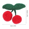image:imageBeaupretty Crochet Cherry Hair Clips 2 Pack Small Hair Clips for Girls Cute Knitted Decorative Clips for Ceremonies Birthday Parties Photos and Everyday Wear